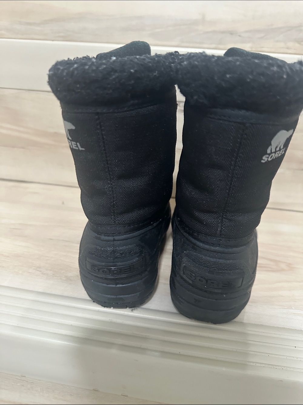 Sorel Kids Black Cozy Winter Boots